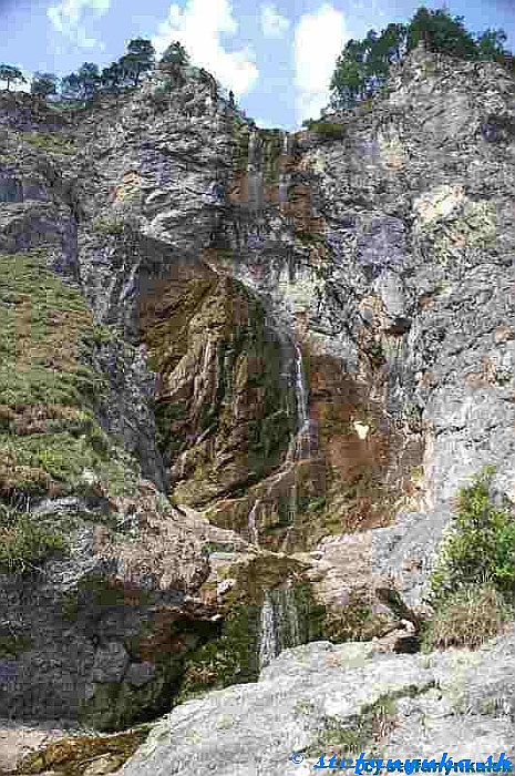 Otschergraben - vodopád Mirafall. Niekto zabudol zavrieť kohútik na vodovode