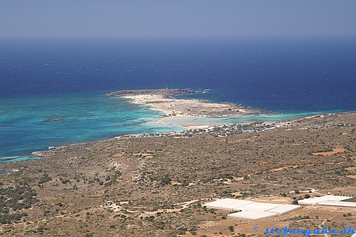 Pohľad na ostrov Elafonisi na juhozápade ostrova Kréta