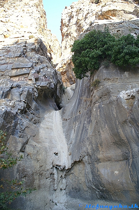Ha canyon, Kréta - pohľad na výpust