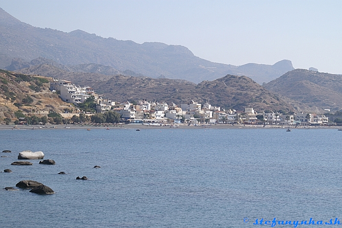 Stredisko Mirtos na južnej strane Kréty
