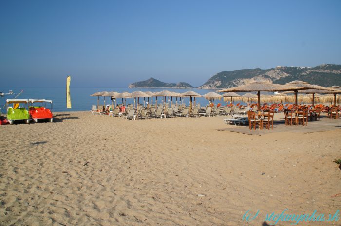 Hotel Alkyon Beach, Korfu - pláž pred hotelom