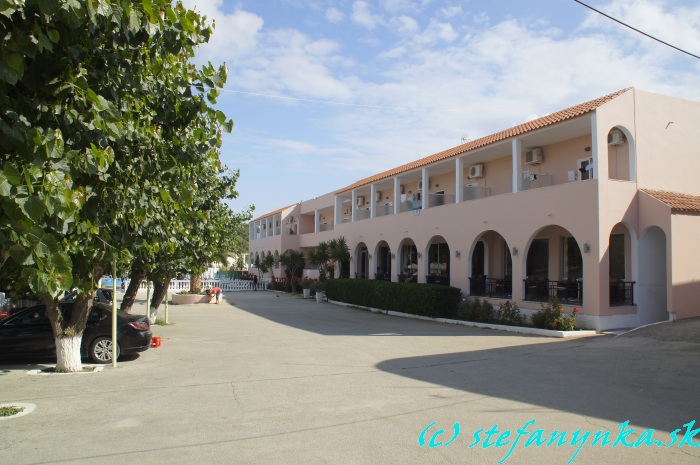 Agios Georgios north. Hotel Alkyon Beach