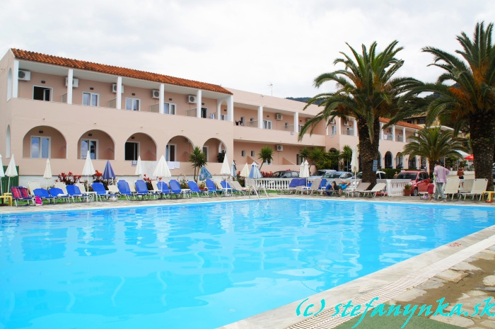 Agios Georgios north. Hotel Alkyon Beach