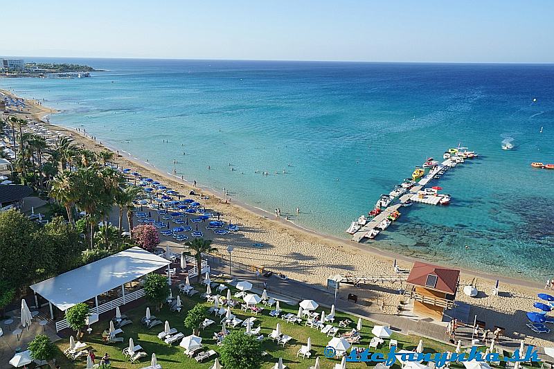 Hotel Silver Sands, Protaras, Cyprus - pláž v Protarase