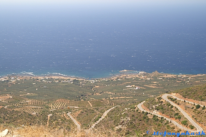 Elafonisi. Západné pobrežie Kréty v okolí reštaurácie Meltemi