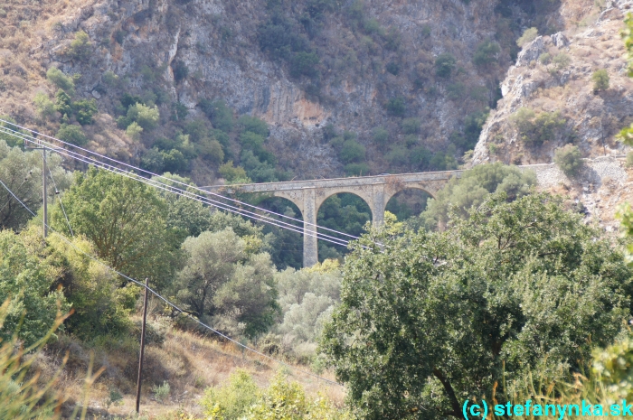 Agios Antonios gorge, Kréta, Stefanynka, Pohľad na cestu od Agios Antonios gorge do Rethymna