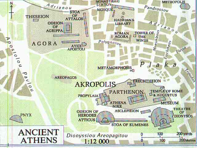 Mapa Akropole