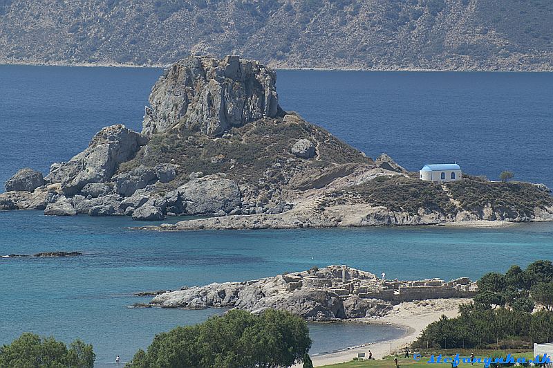 Kos, ostrovček Kastri a Agios Stefanos pred ním