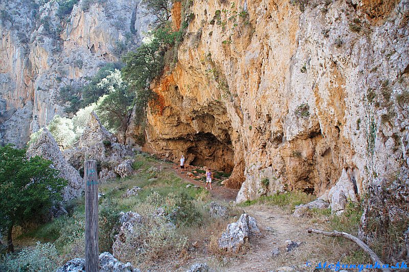 Patsos gorge (Agios Antonios), Kréta. Amfiteáter