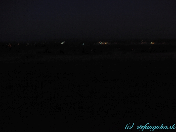 Úplne nočný pohľad na Myjavu :-)